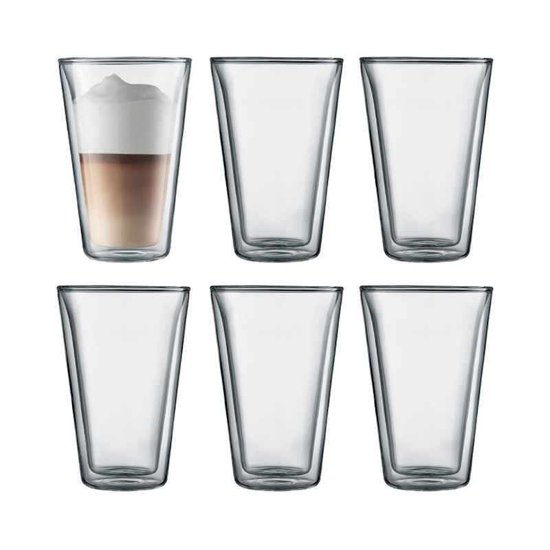 BODUM CANTEEN Dobbeltvegget Glass 40 cl, 6-pk