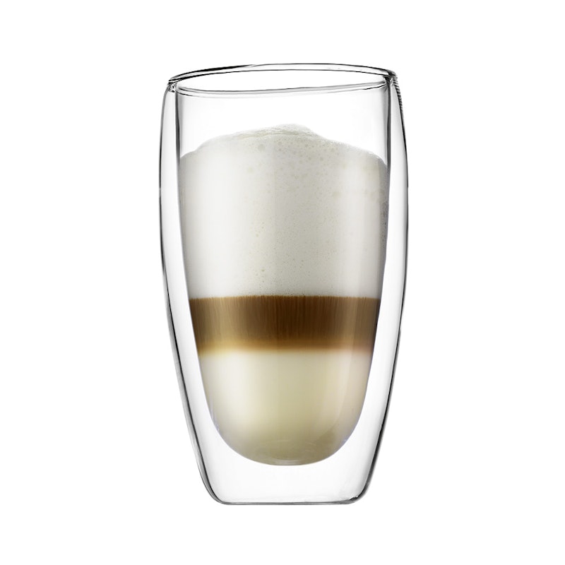 PAVINA Dobbeltvegget Kaffeglass 45 cl, 2-pk