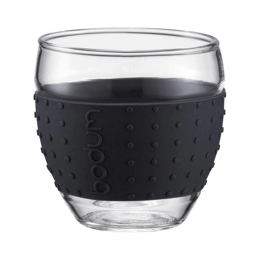 Bodum Pavina  Med Silikon 10 Cl 2-pk  -  Kaffekopper Glass Sort - 11165-01