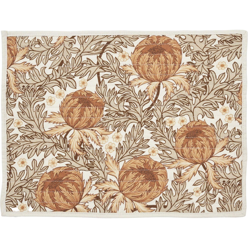 Naima Spisebrikke 35x45 cm, Brun / Hvit / Beige