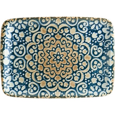 Bonna Alhambra Serveringsfat 23x16 Cm -  Serveringsfat Porselen Bl&aring; - ALHMOV26DT