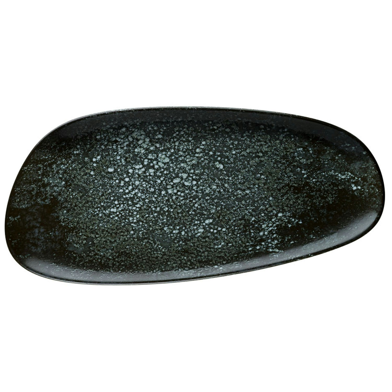 Bonna Cosmos Fat 36 Cm -  Tallerkener Porselen Sort - COSBLVAO36DT