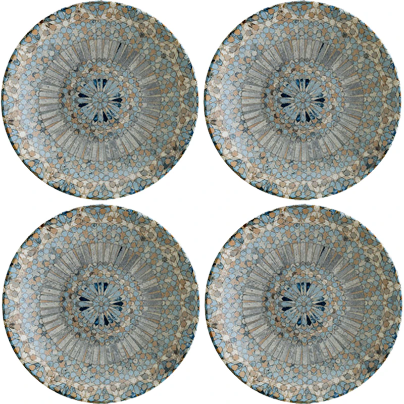 Luca Mosaic Dyp Tallerken 25 cm, 4-pk