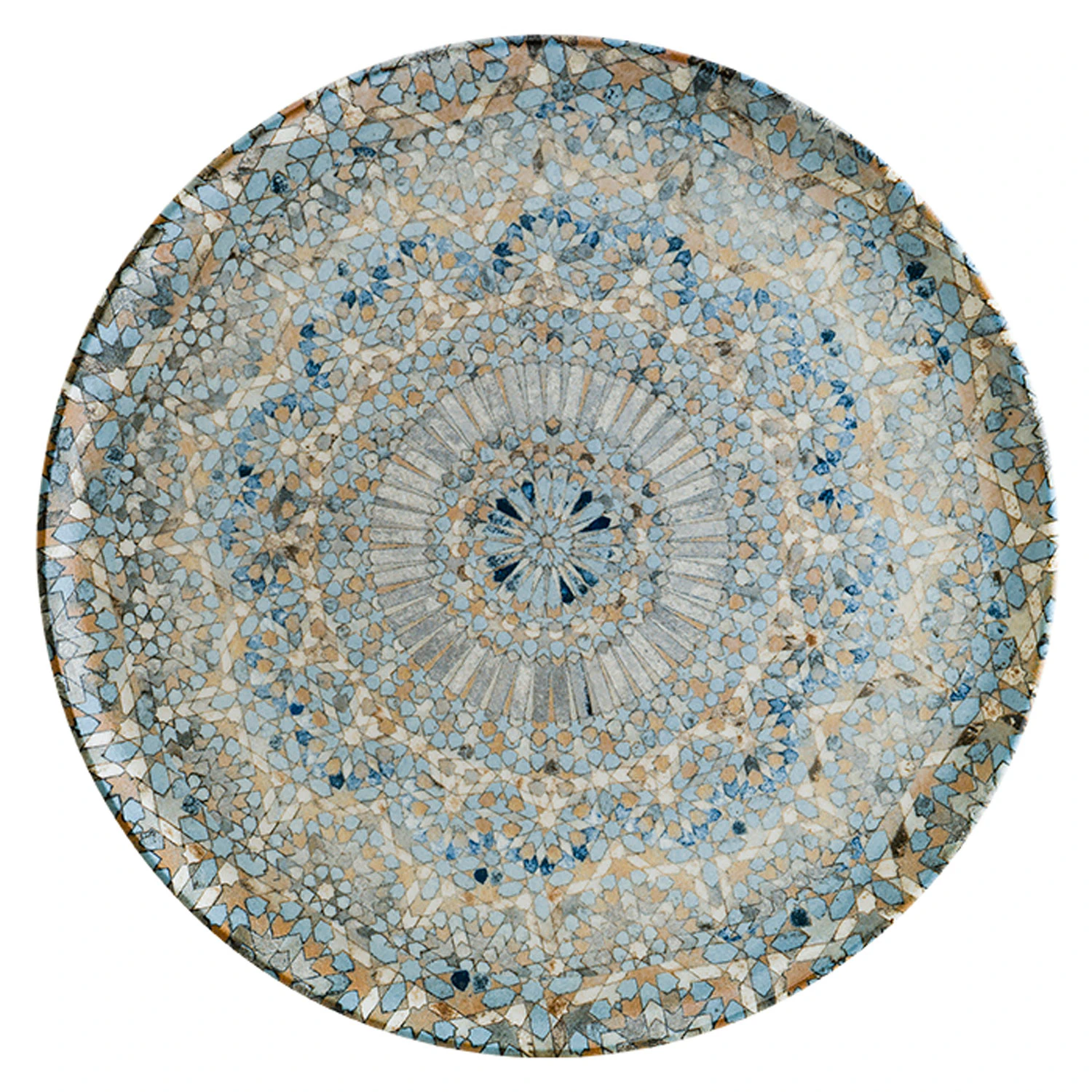 Bonna Luca Mosaic Fat 32 Cm -  Serveringsfat Porselen Multi - LUCMZGRM32PZ