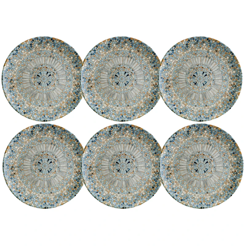 Luca Mosaic Tallerken 27 cm, 6-pk