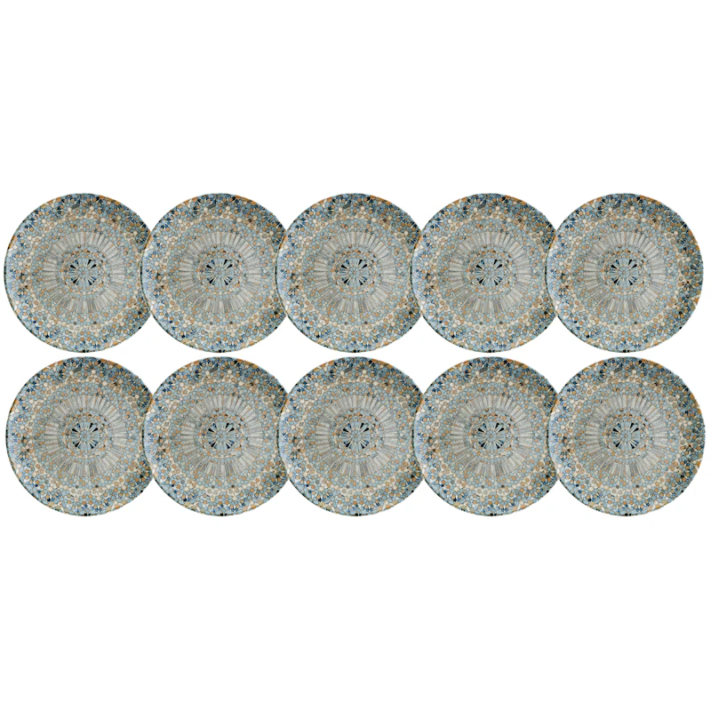 Luca Mosaic Tallerken 27 cm, 10-pk