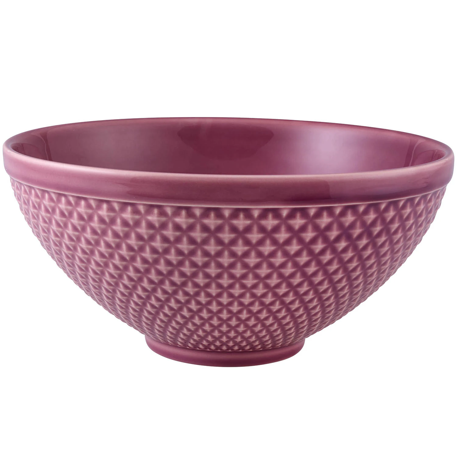 Bordallo Pinheiro Bicos Serveringsfat &Oslash;25 Cm  -  Salatsk&aring;ler Steingods Rosa - 65032266