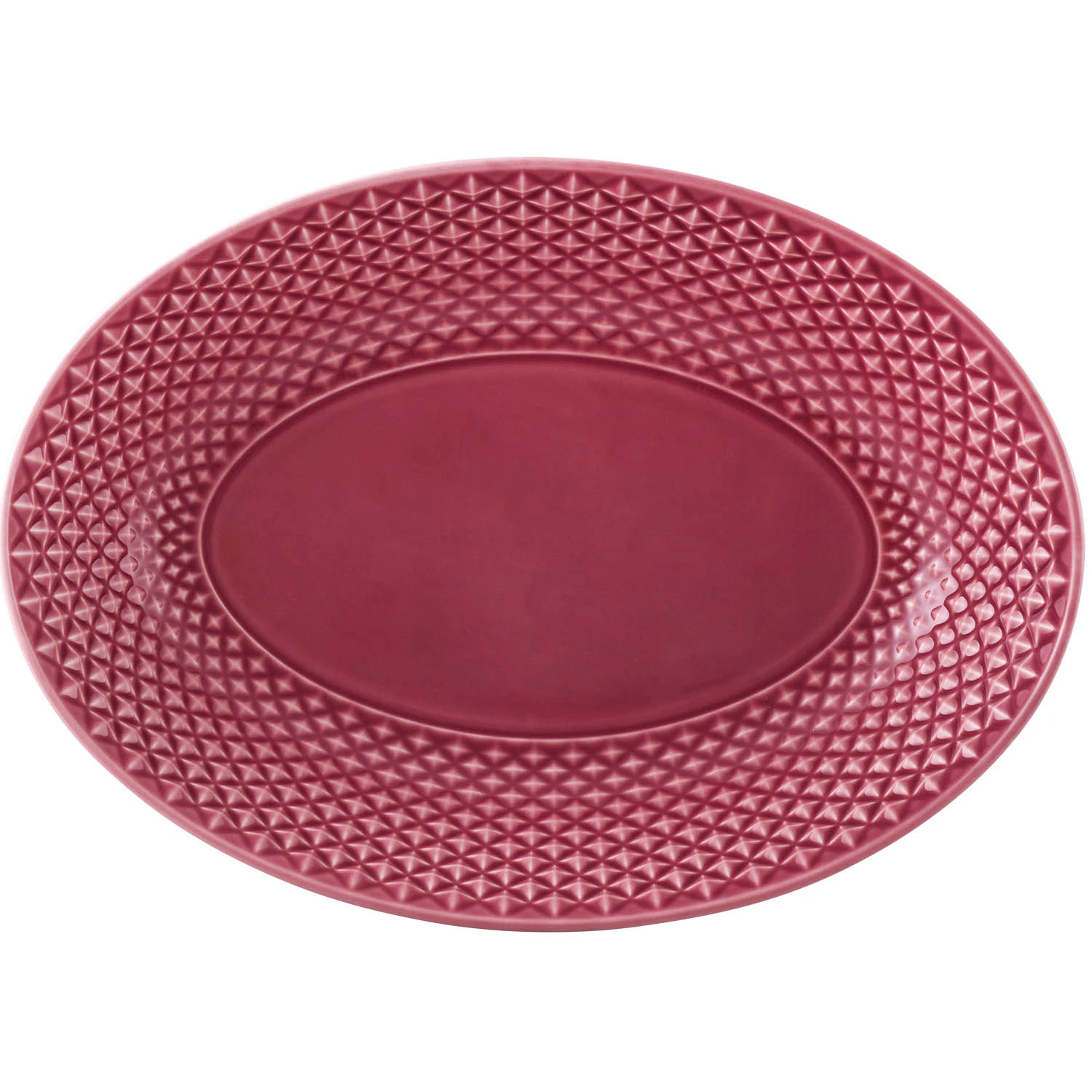 Bordallo Pinheiro Bicos Serveringsfat &Oslash;28 Cm  -  &Oslash;vrige Fat & Tallerkener Steingods Rosa - 65032271