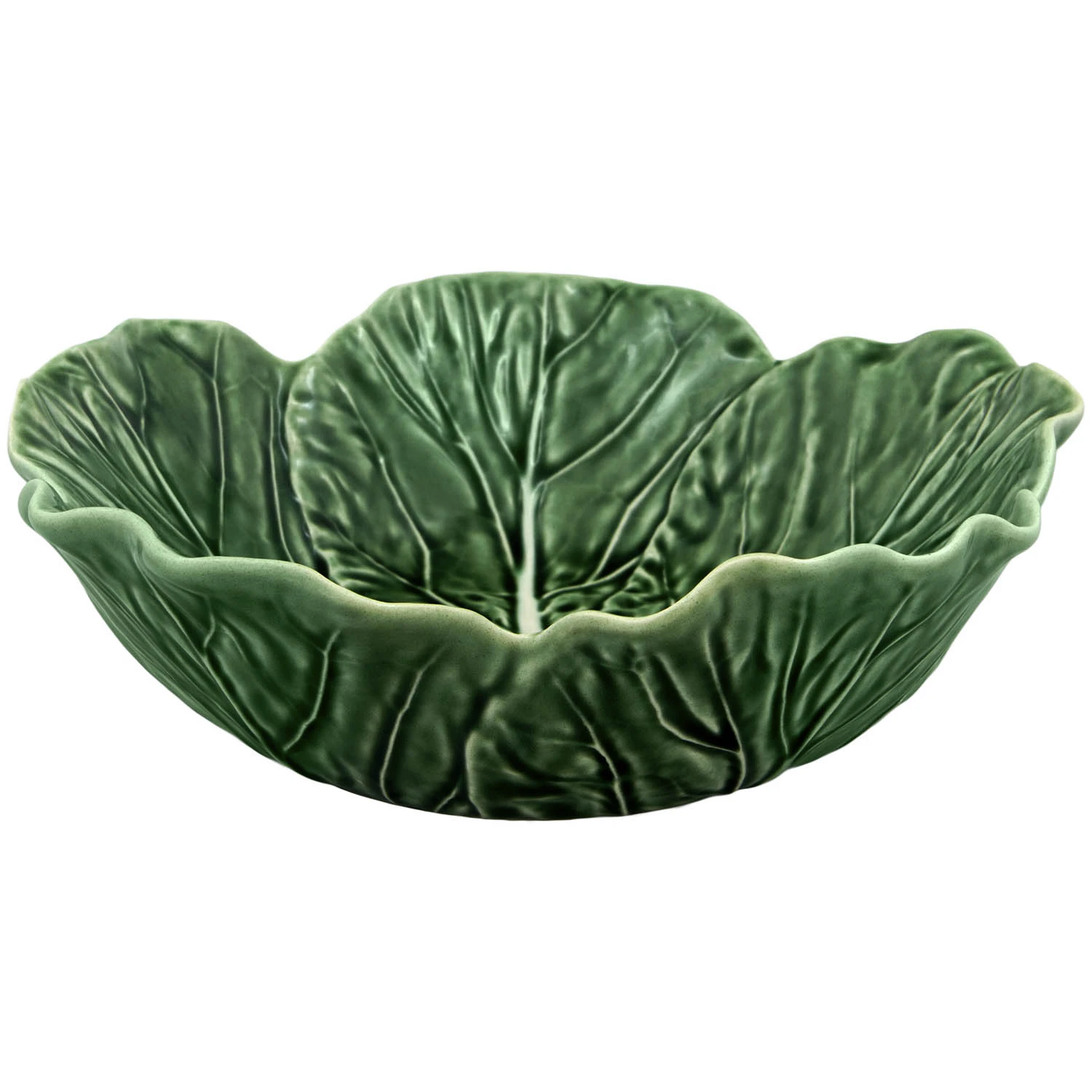 Bordallo Pinheiro Cabbage Sk&aring;l &Oslash;22,5 Cm -  Serveringssk&aring;ler Steingods Verde - 65000622