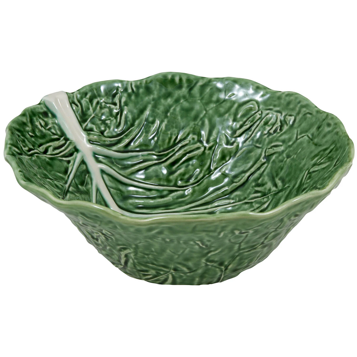 Bordallo Pinheiro Cabbage Salatbolle &Oslash;29 Cm -  Salatsk&aring;ler Steingods Verde - 65000744