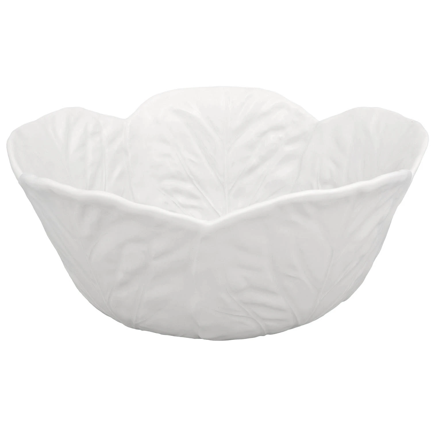Bordallo Pinheiro Cabbage Salatbolle &Oslash;29,5 Cm  -  Serveringssk&aring;ler Steingods Branco - 65014971