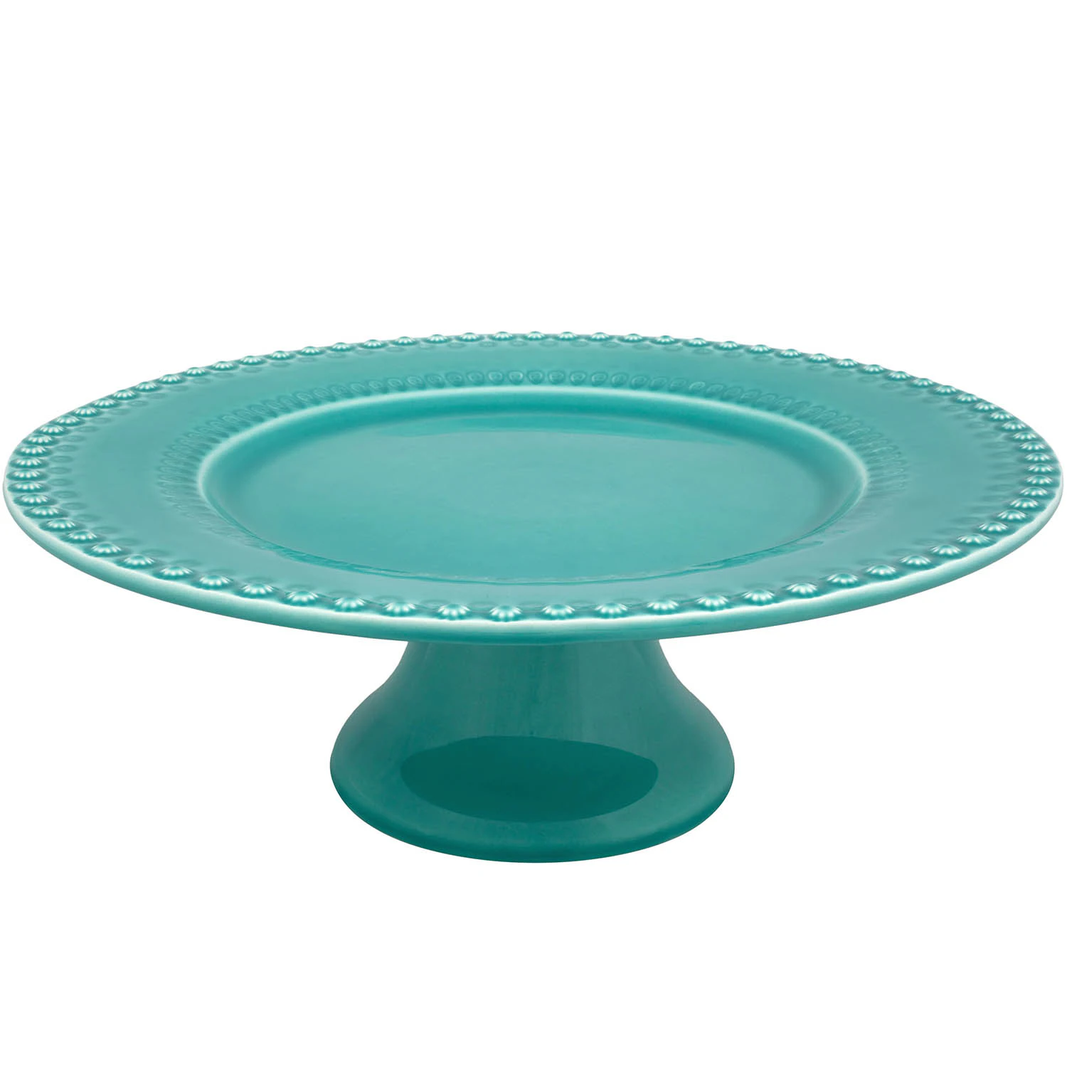 Bordallo Pinheiro Fantasy Cake Stand &Oslash;34,5 Cm Turquoise -  Kakefat & Kupler Steingods Turkis - 65011972