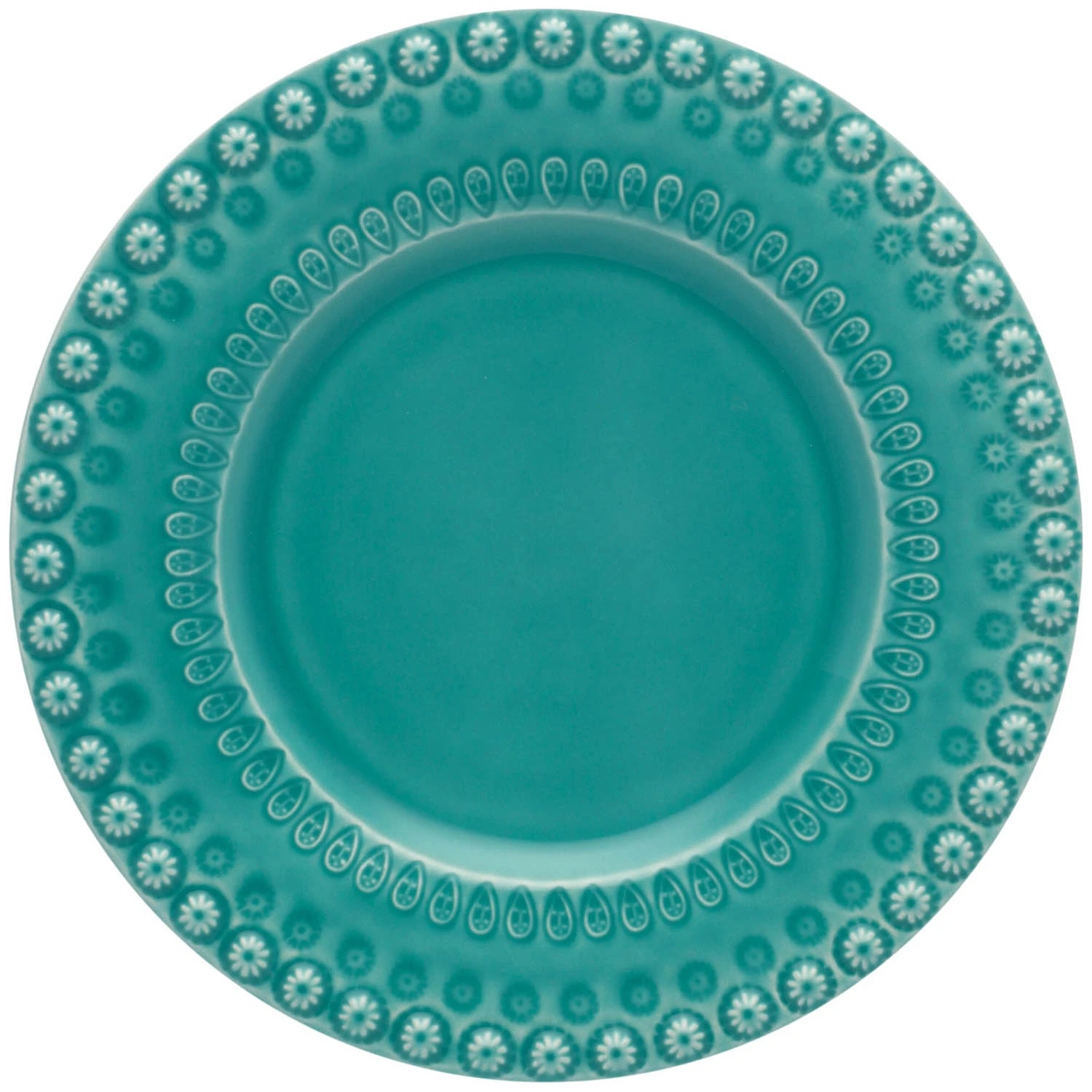 Bordallo Pinheiro Fantasy Desserttallerken &Oslash;22 Cm  -  Tallerkener Steingods Turkis - 65004642