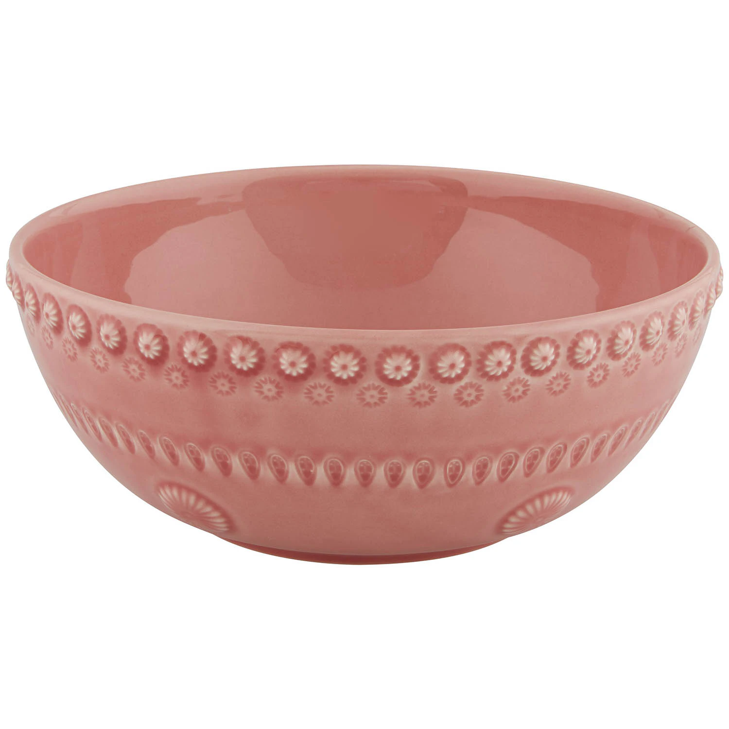 Bordallo Pinheiro Fantasy Salatbolle &Oslash;23 Cm  -  Serveringssk&aring;ler Steingods Rosa - 65025324