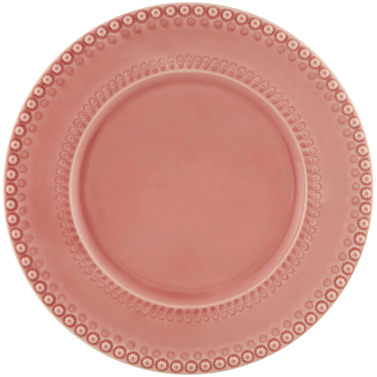 Bordallo Pinheiro Fantasy Serveringsfat &Oslash;34 Cm  -  Tallerkener Steingods Rosa - 65025278