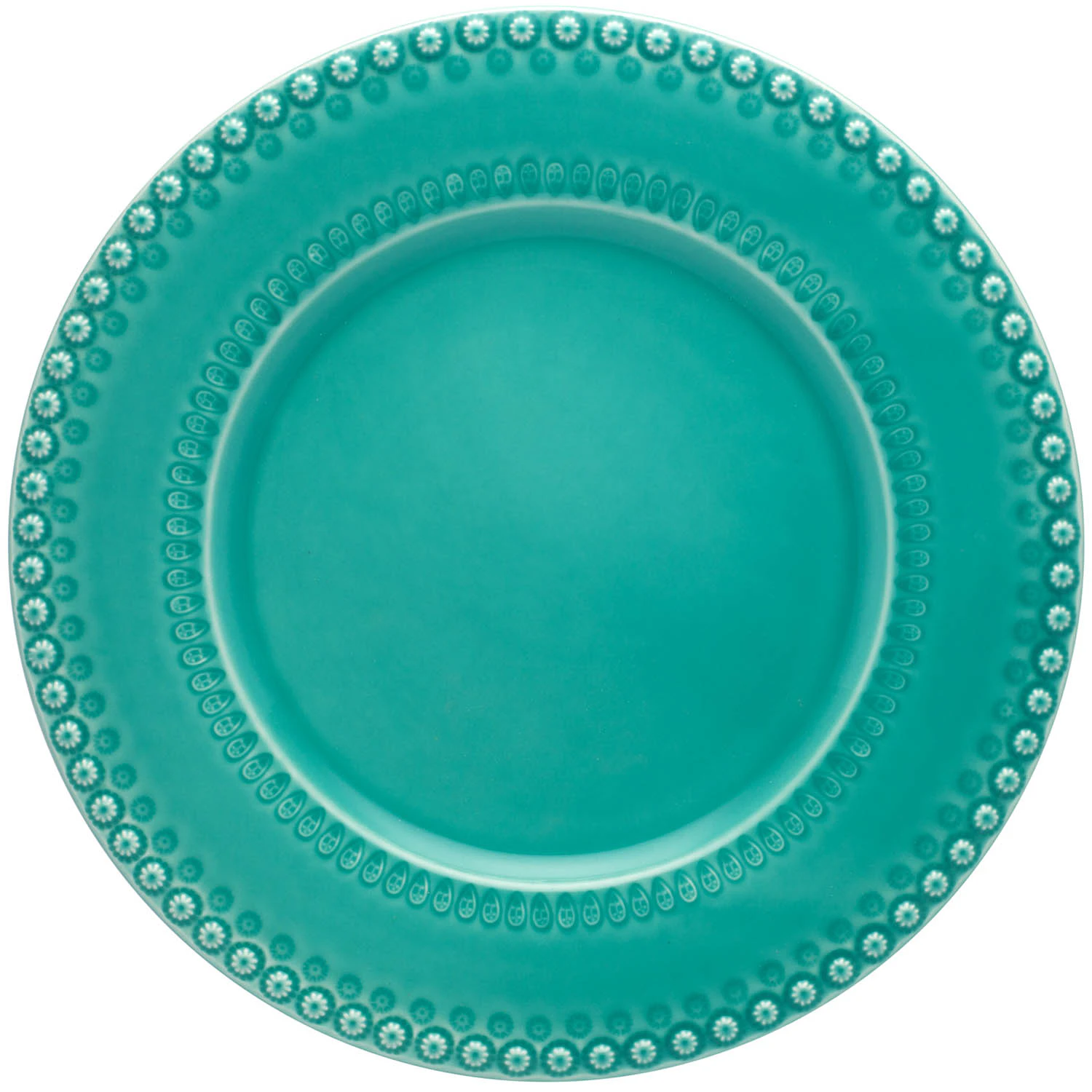 Bordallo Pinheiro Fantasy Serveringsfat &Oslash;34 Cm  -  Tallerkener Steingods Turkis - 65011968