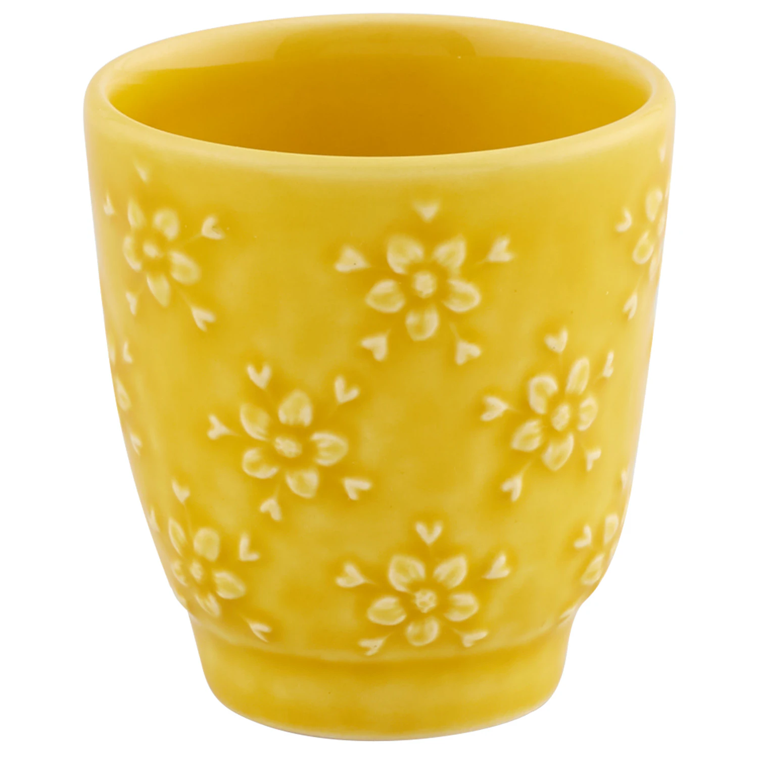 Bordallo Pinheiro Flora Krus 10 Cl  -  Kaffekopper Steingods Gul - 65030192