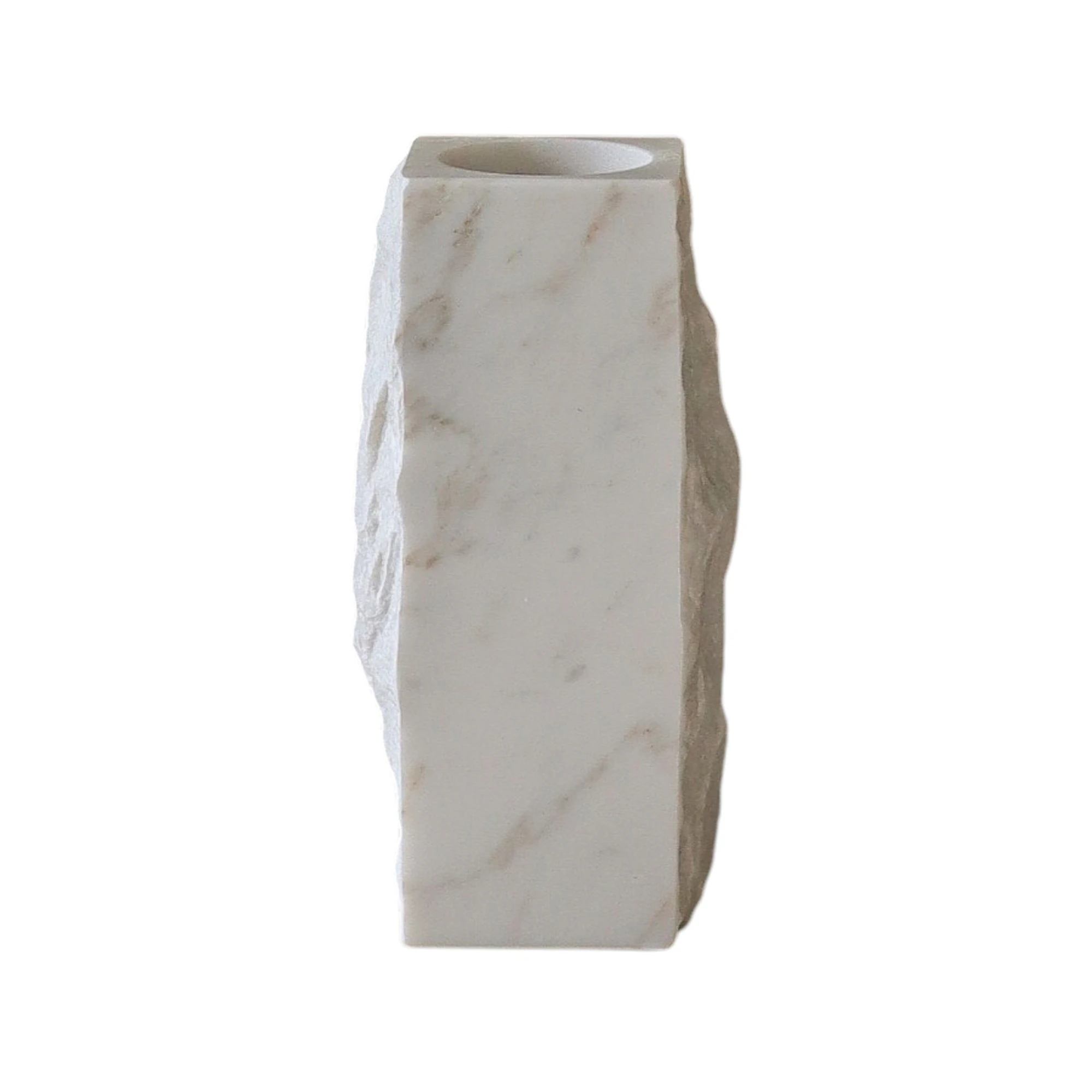 Botan&eacute; Edge Vase Small - Vaser Sten White Carrara - BOT-EDG-CARR-S