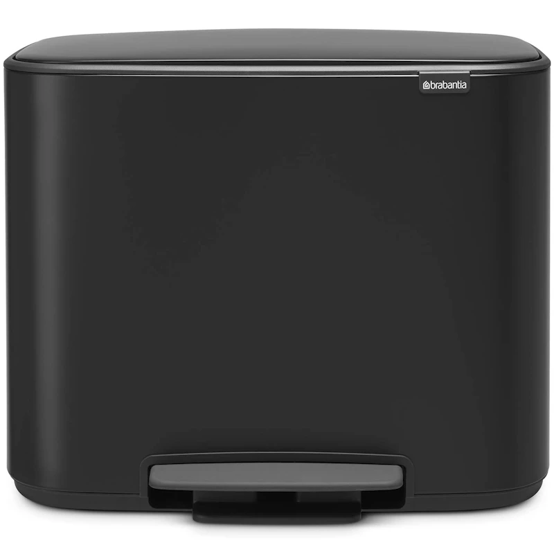 Bo Pedalbøtte 3 x 11L, Matt Sort