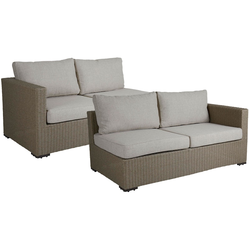 Funkia Modulsofa Endestykker 2-pk, Beige/Sand