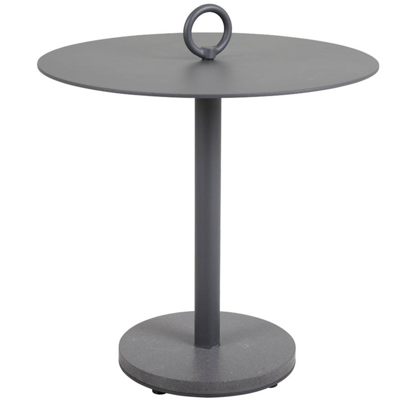 Niobe Sidebord Ø50 cm, Antrasitt