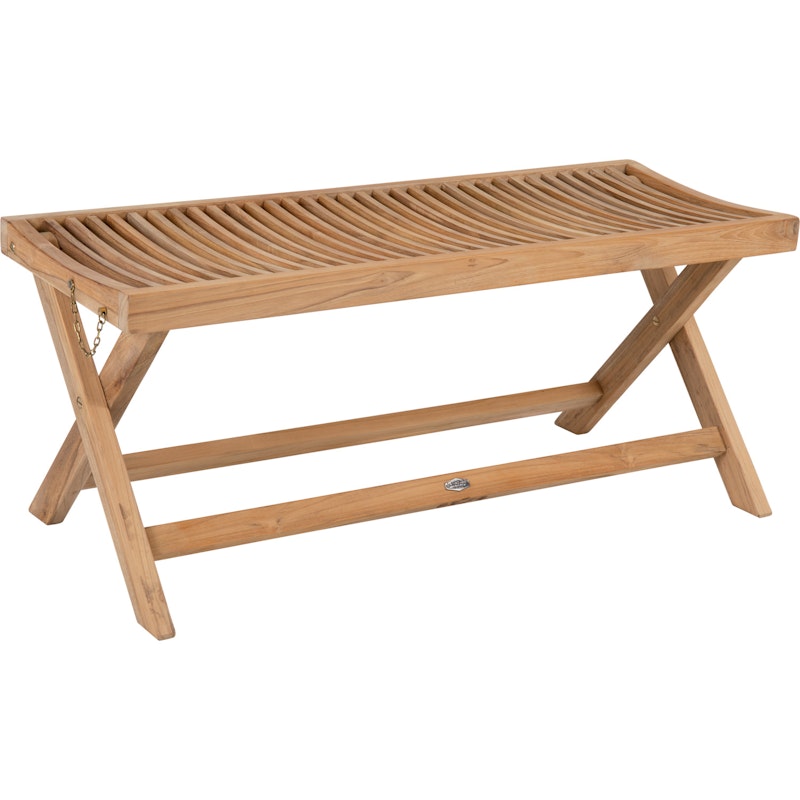 Turin Benk 110 cm, Teak