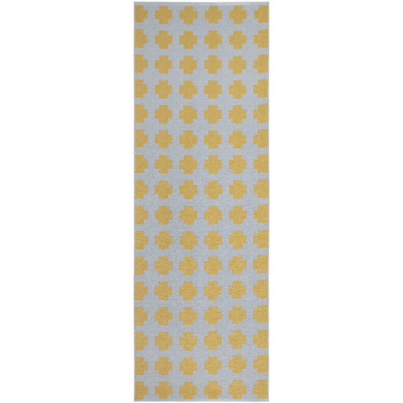 Paloma Teppe 70x300 cm, Grå / Sennepsgul