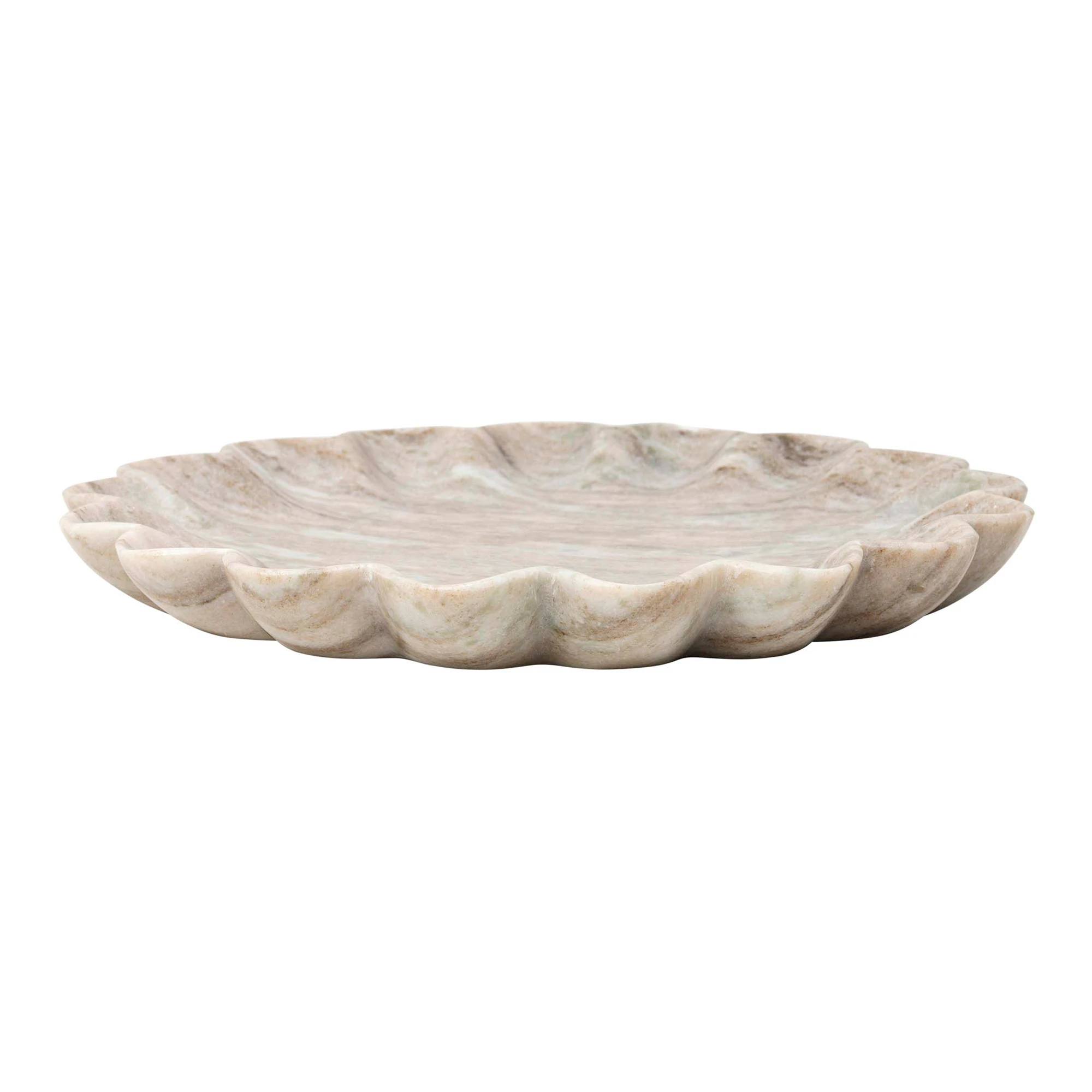 Broste Copenhagen Amelia Deco Tallerken - Dekorative Assesoarer Marmor Brown Marble - 70410029