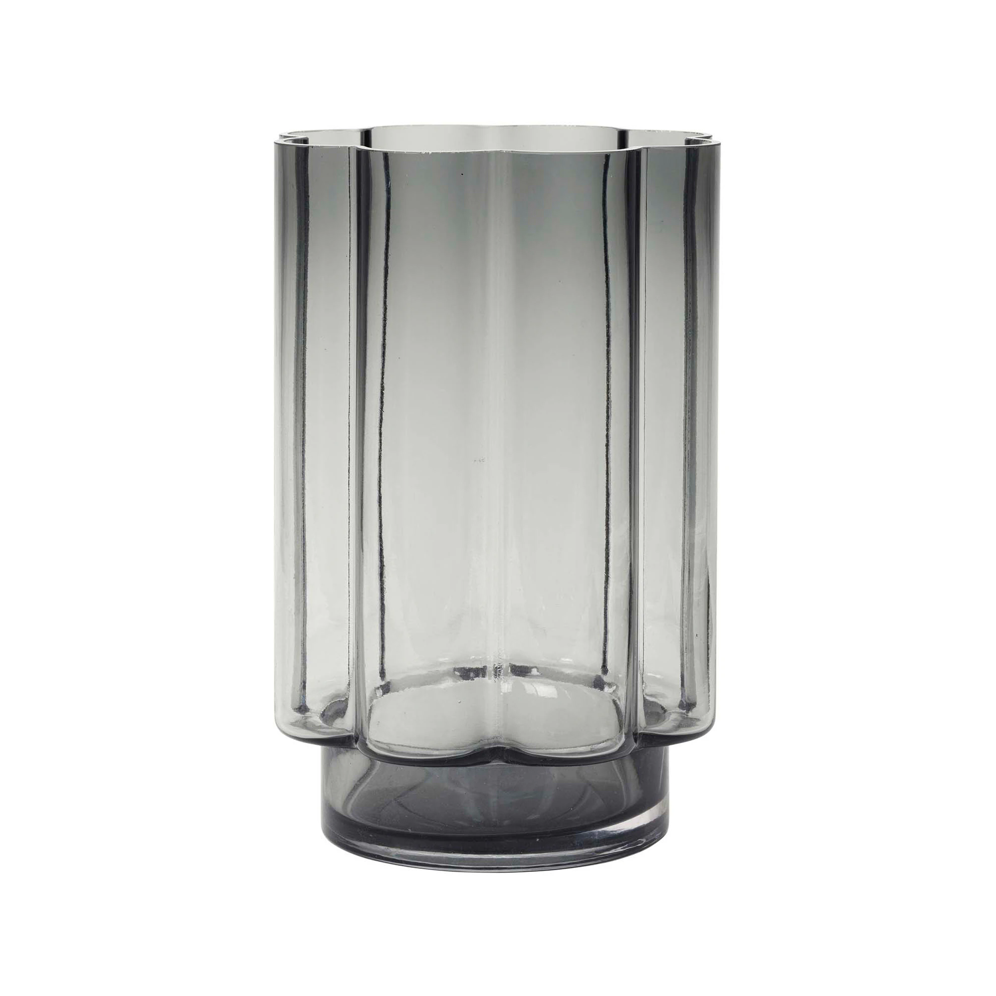 Broste Copenhagen Anya Hurricane Lyslykte Liten - Lyslykter Munnbl&aring;st Glass Gr&aring; - 14573037