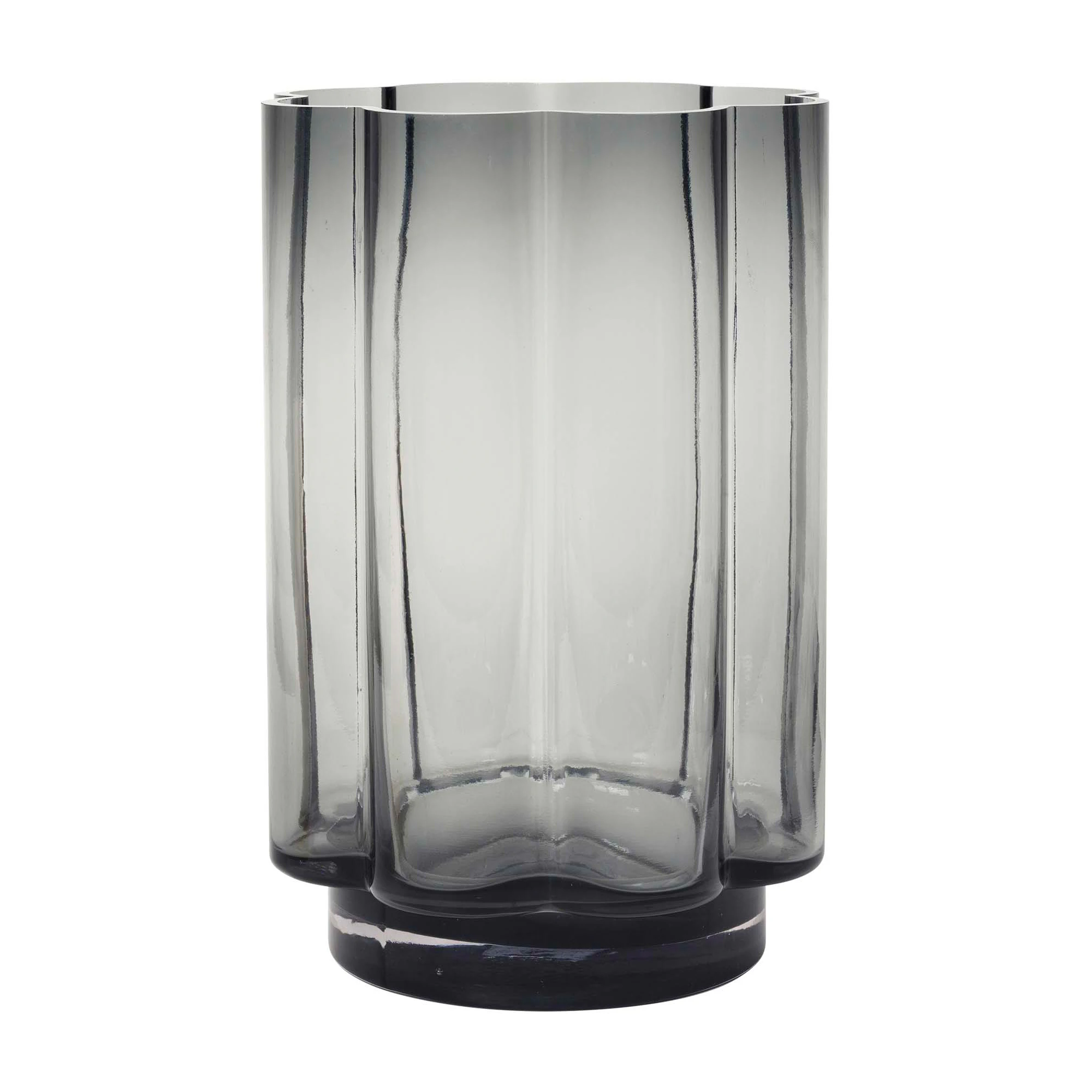 Broste Copenhagen Anya Hurricane Lyslykte Stor - Lyslykter Munnbl&aring;st Glass Gr&aring; - 14573038