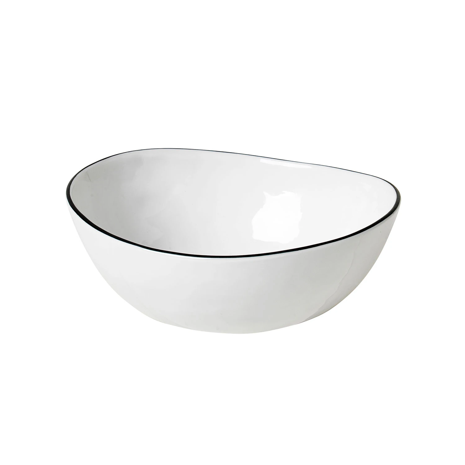 Broste Copenhagen Salt Sk&aring;l 15,5x17x6cm -  Sukkersk&aring;ler Stengods Hvit - 14533199