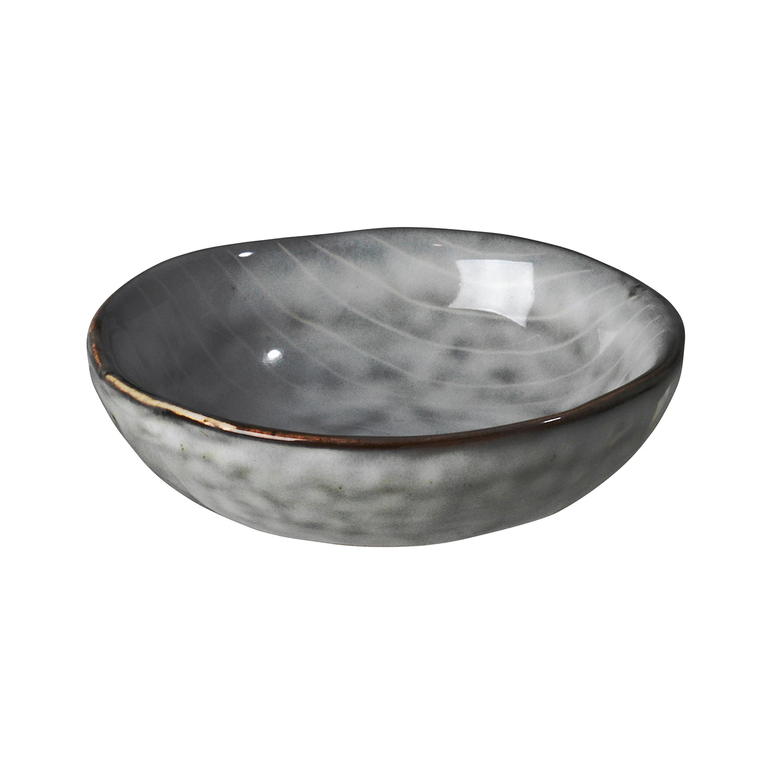 Broste Copenhagen Nordic Sea Sm&oslash;rsk&aring;l 7cm - Serveringssk&aring;ler Stengods Gr&aring; - 14533163
