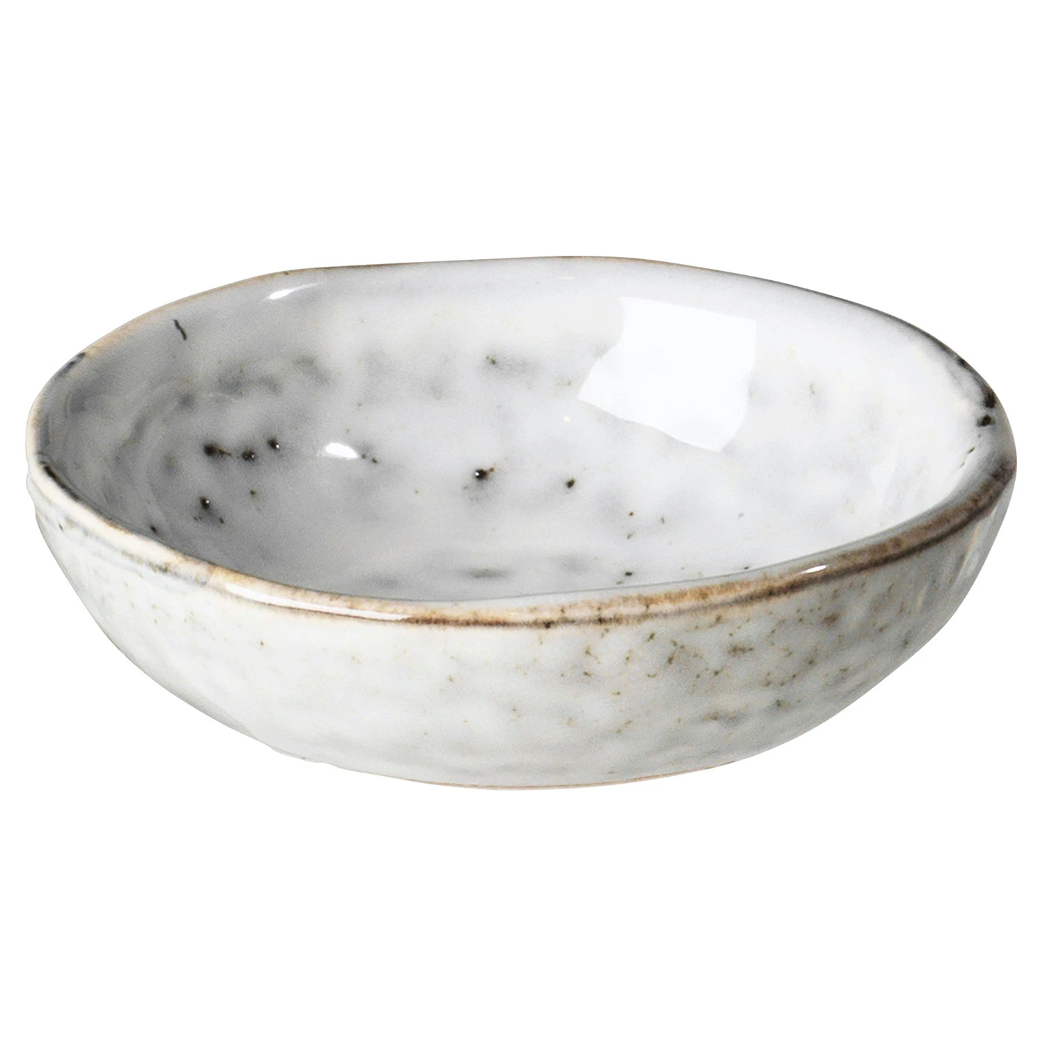 Broste Copenhagen Nordic Sand Sm&oslash;rsk&aring;l 7cm Sand -  Serveringssk&aring;ler Stengods Hvit - 14533164