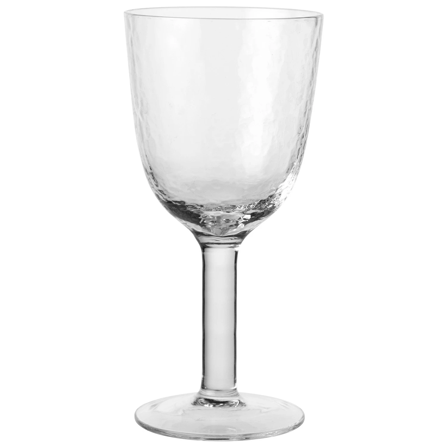 Broste Copenhagen Hammered Hvitvinsglass  -  Vinglass Munnbl&aring;st Glass Klar - 14496279