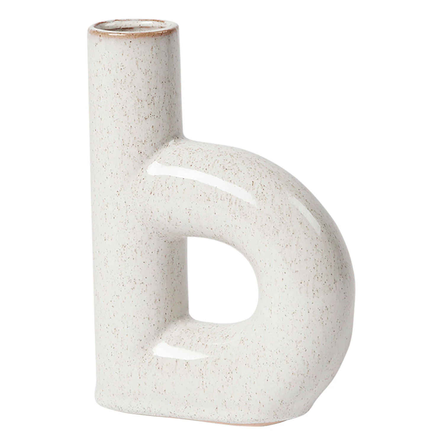 Broste Copenhagen Hector Vase B  Grey -  Vaser Stengods Rainy Day - 14447036