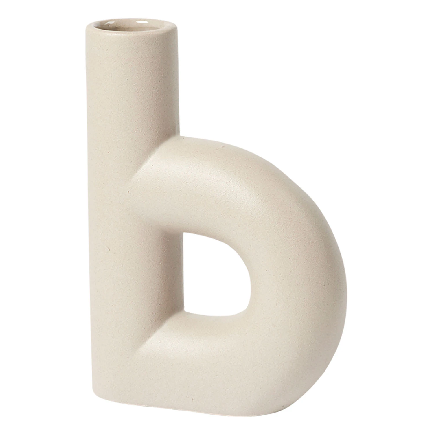 Broste Copenhagen Hector Vase B  -  Vaser Stengods Dove Grey - 14447037