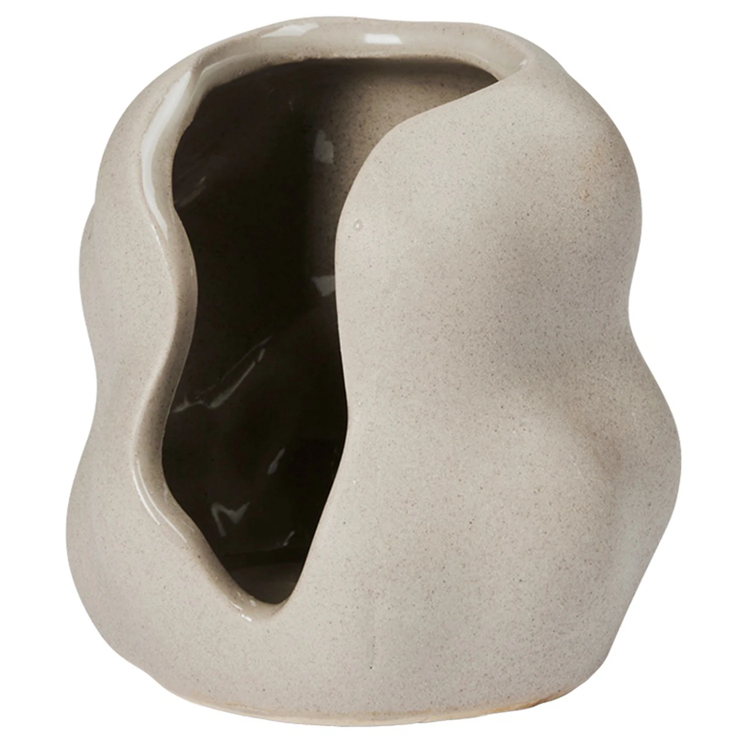 Broste Copenhagen Hekla Lyslykte 10 Cm - Lyslykter Stengods Gr&aring; - 14447046