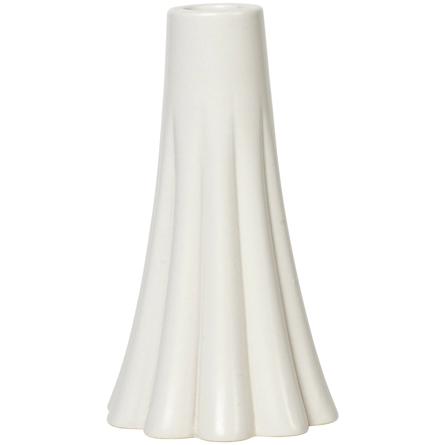 Broste Copenhagen Heli Lysestake 14 Cm -  Lysestaker Stengods Beige - 71810004