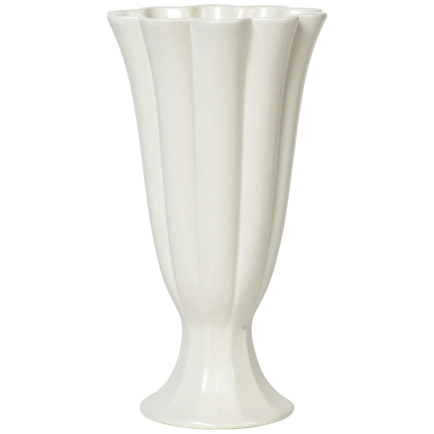 Broste Copenhagen Heli Vase 22 Cm -  Vaser Stengods Beige - 71810001
