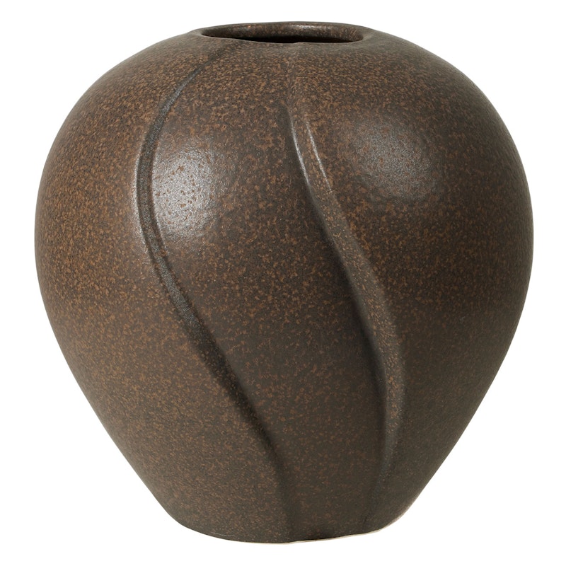 Leda Vase Antikkbrun, 25 cm