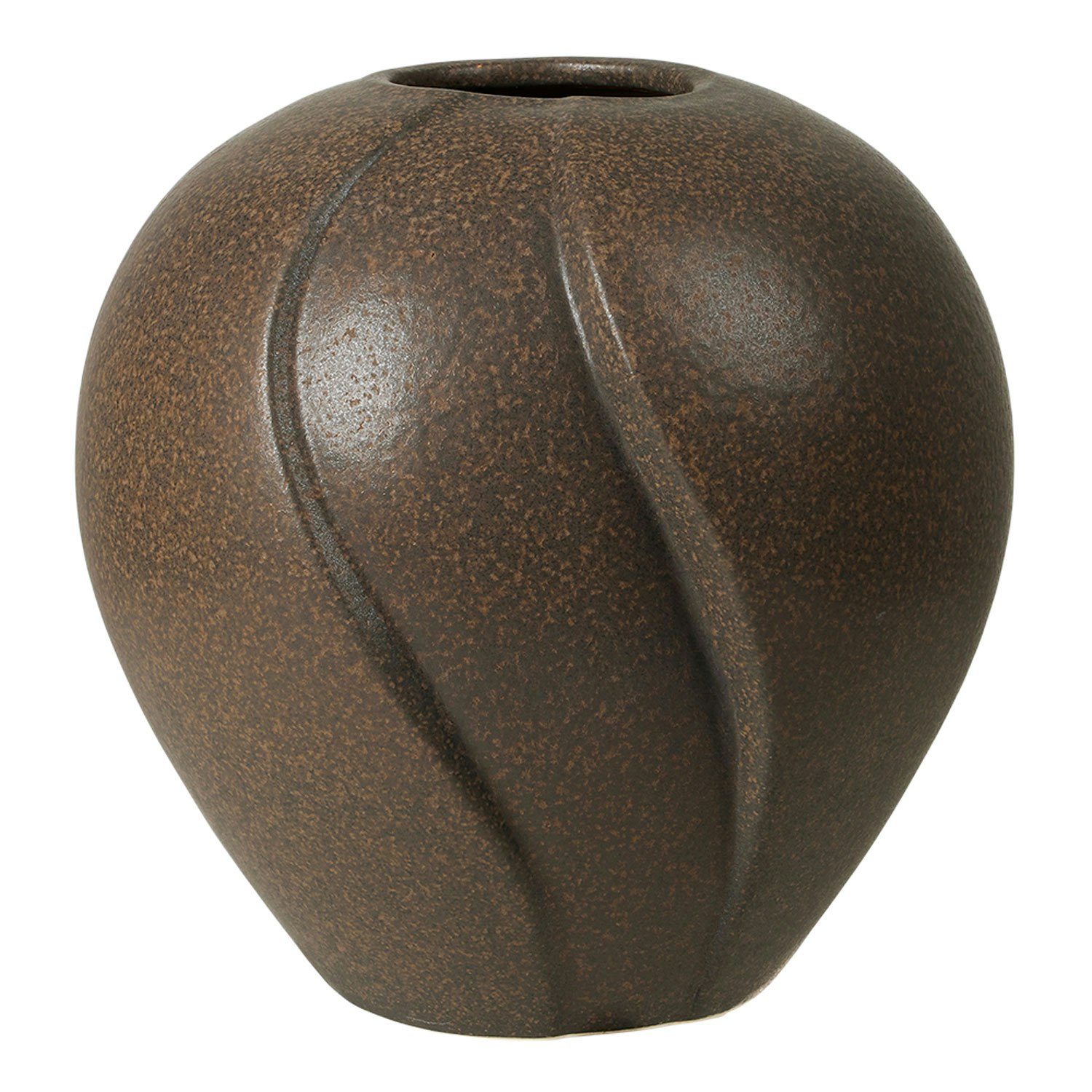 Broste Copenhagen Leda Vase Antikkbrun 15 Cm -  Vaser Keramikk Antique Brown - 14463424