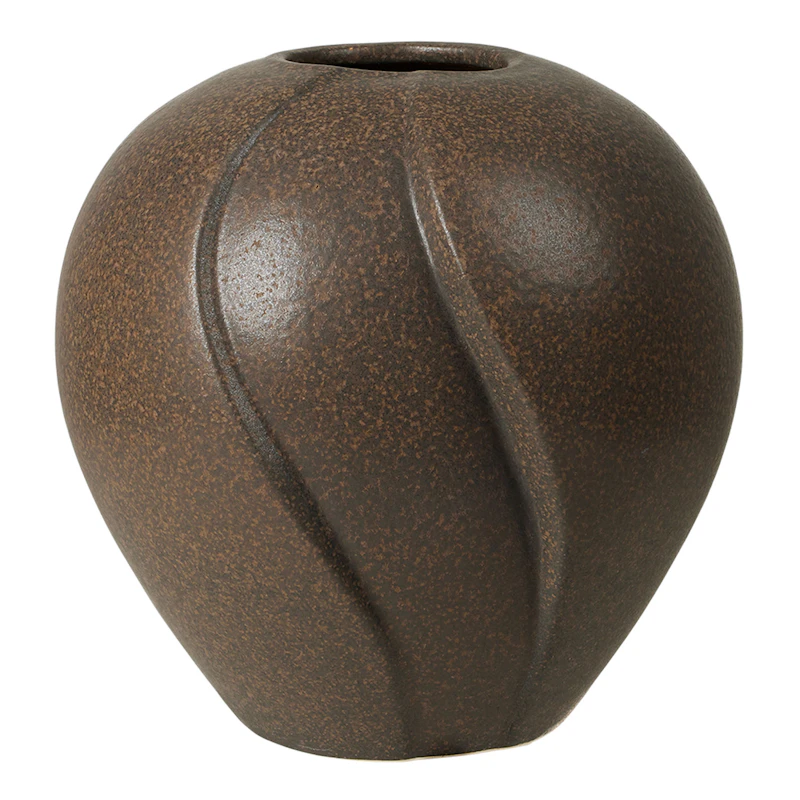 Leda Vase Antikkbrun, 15 cm