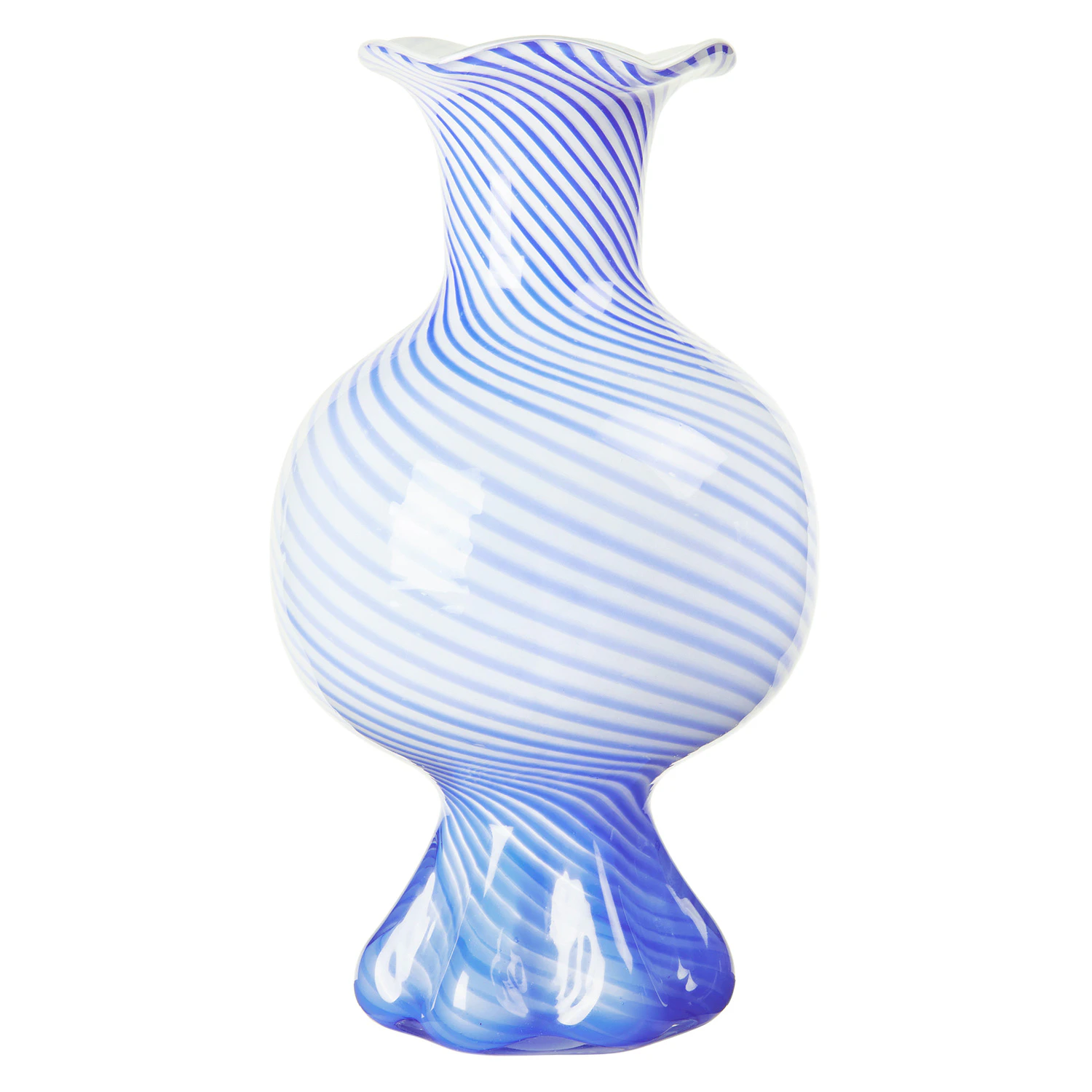 Broste Copenhagen Mella Vase 30 Cm  -  Vaser Munnst Glass Bl&aring; - 14485084
