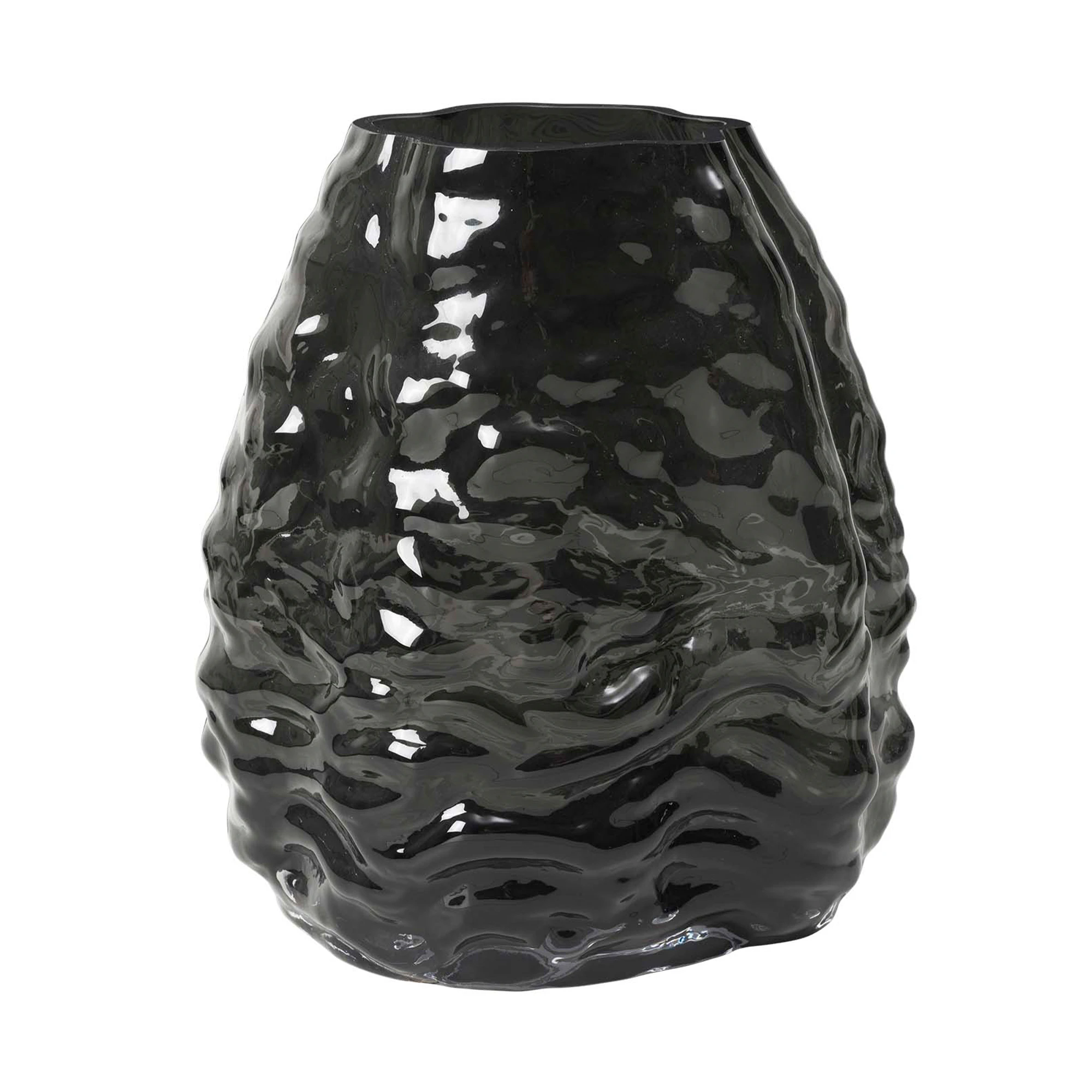 Broste Copenhagen Milla Vase Liten - Vaser Munnbl&aring;st Glass Gr&aring; - 14485091