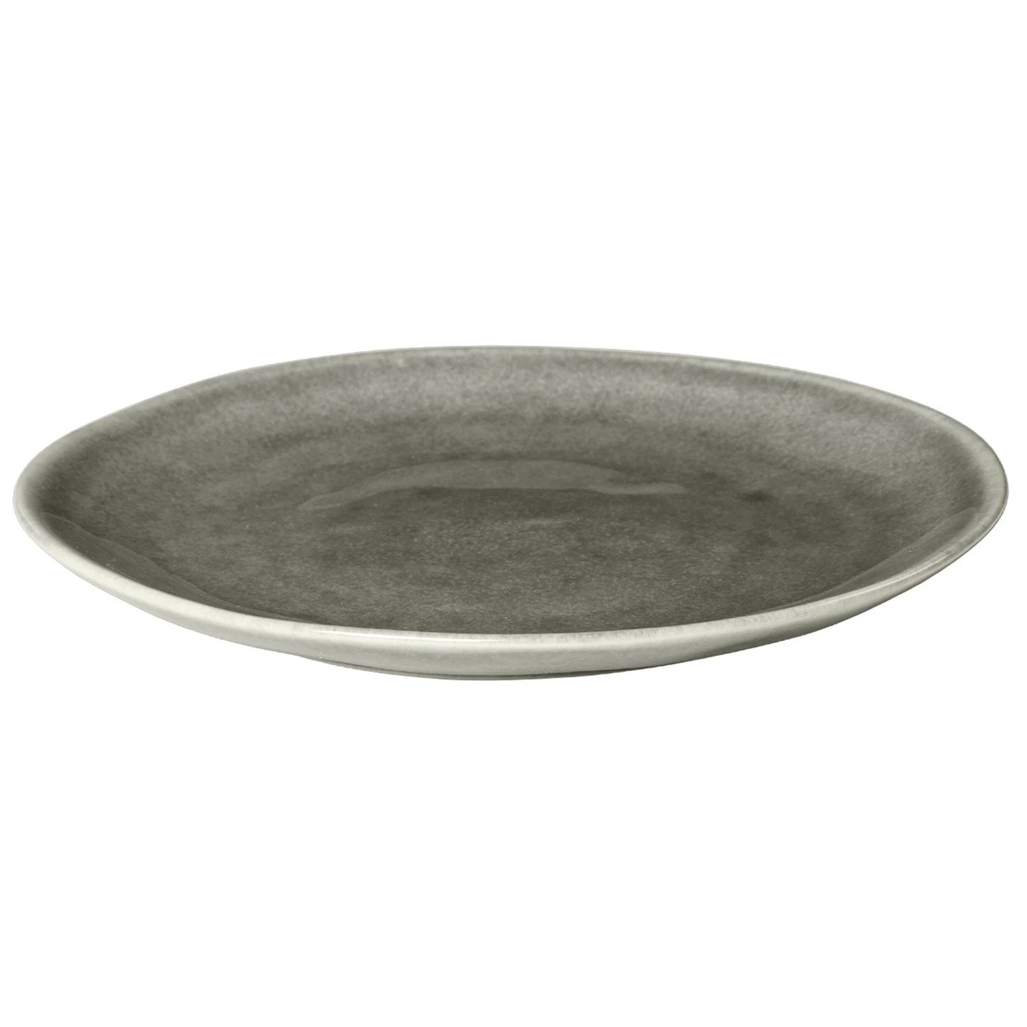 Broste Copenhagen Nordic Rain Lunsjtallerken &Oslash;20 Cm  -  Asjetter Stengods Gr&aring; - 14533523
