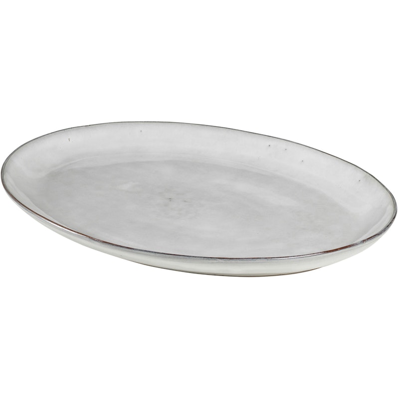 Nordic Sand Oval Tallerken, 26,5x35,5 cm