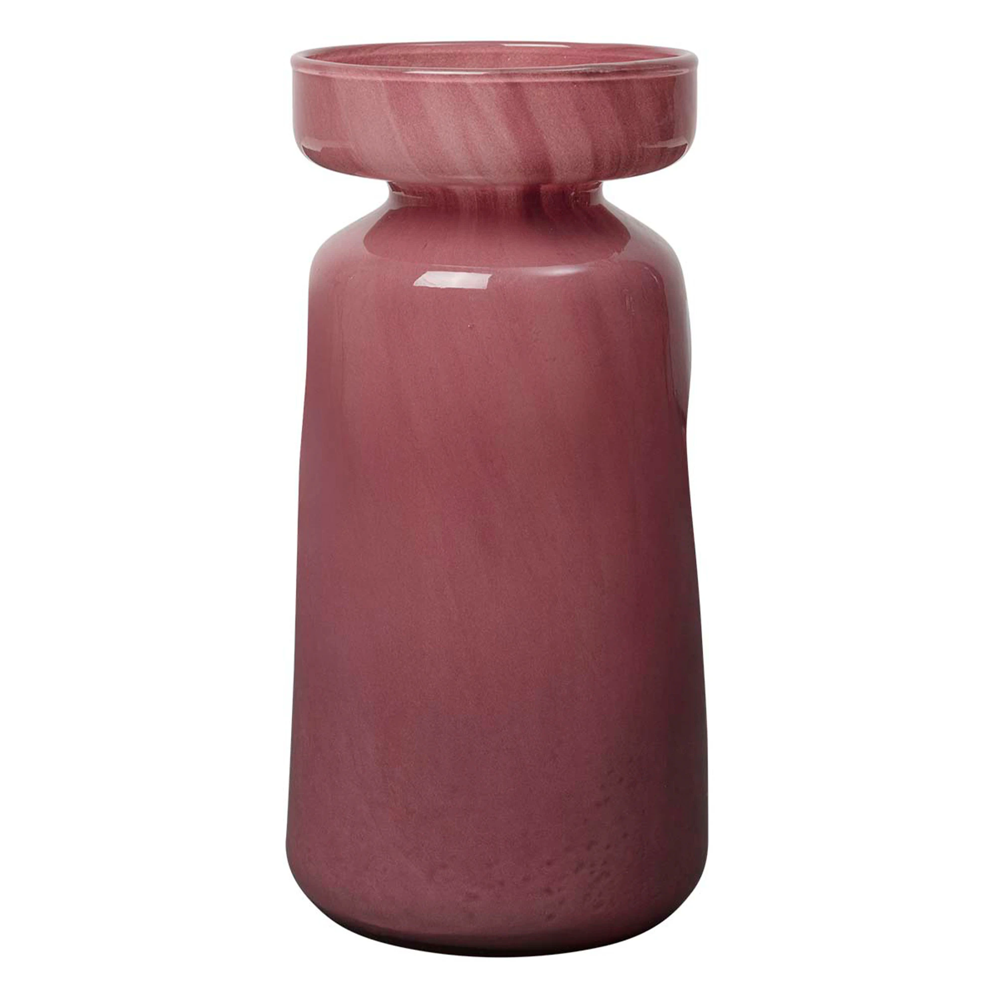 Broste Copenhagen Solai Vase 19,5 Cm - Vaser Glass Burgundy - 14573039