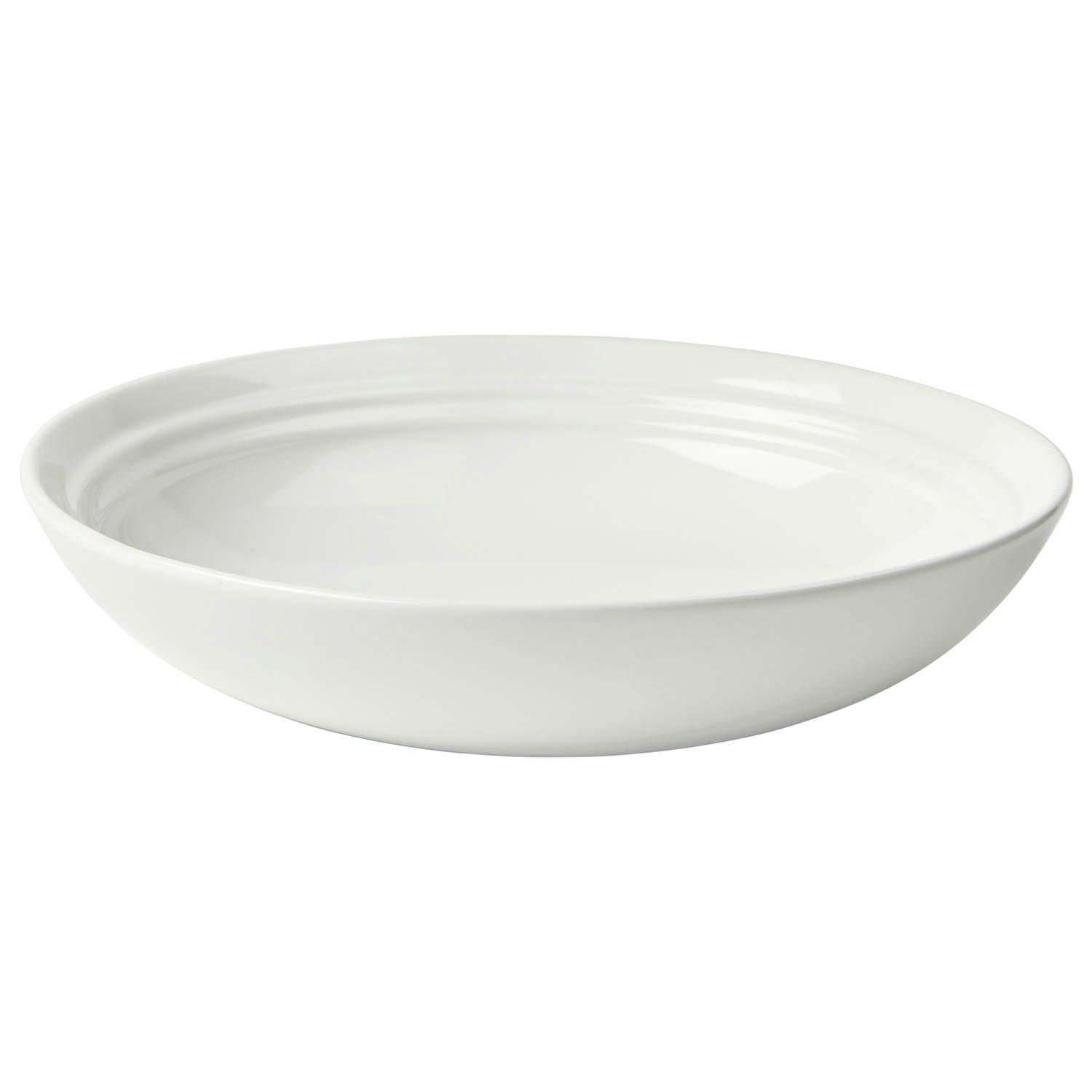Broste Copenhagen Stevns Sk&aring;l Chalk White 23,5 Cm -  Serveringssk&aring;ler Stengods Hvit - 14534012