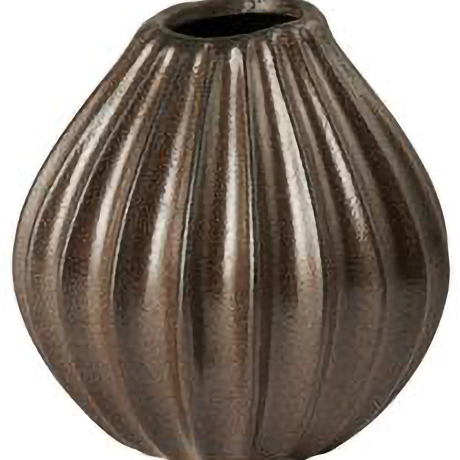 Broste Copenhagen Wide Vase 15 Cm -  Vaser Keramikk Antique Brown - 14445436