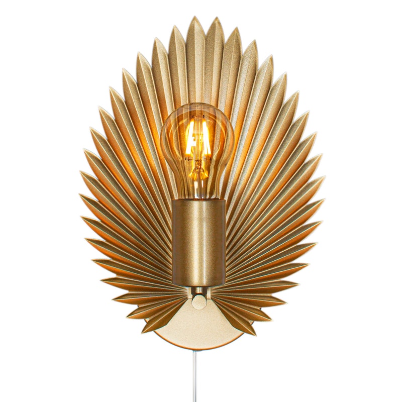 Aruba Vegglampe, Matte gold